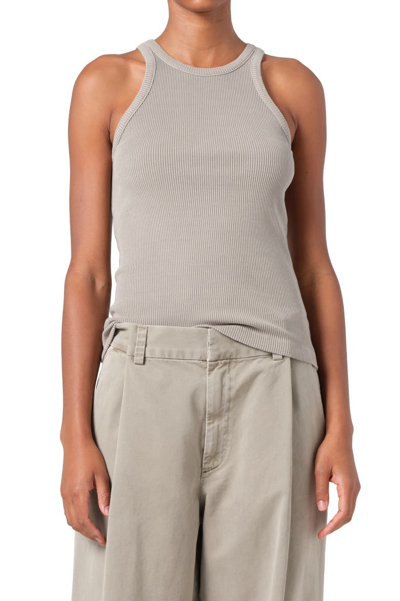 Rayne Rib Tank, Main, color, DRAB