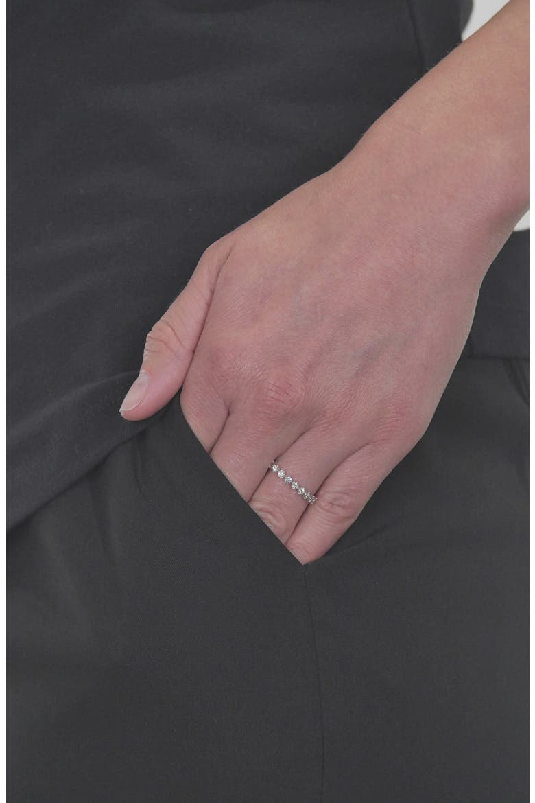 Diamond Stacking Ring (Nordstrom Exclusive), Alternate, color, WHITE GOLD/ DIAMOND
