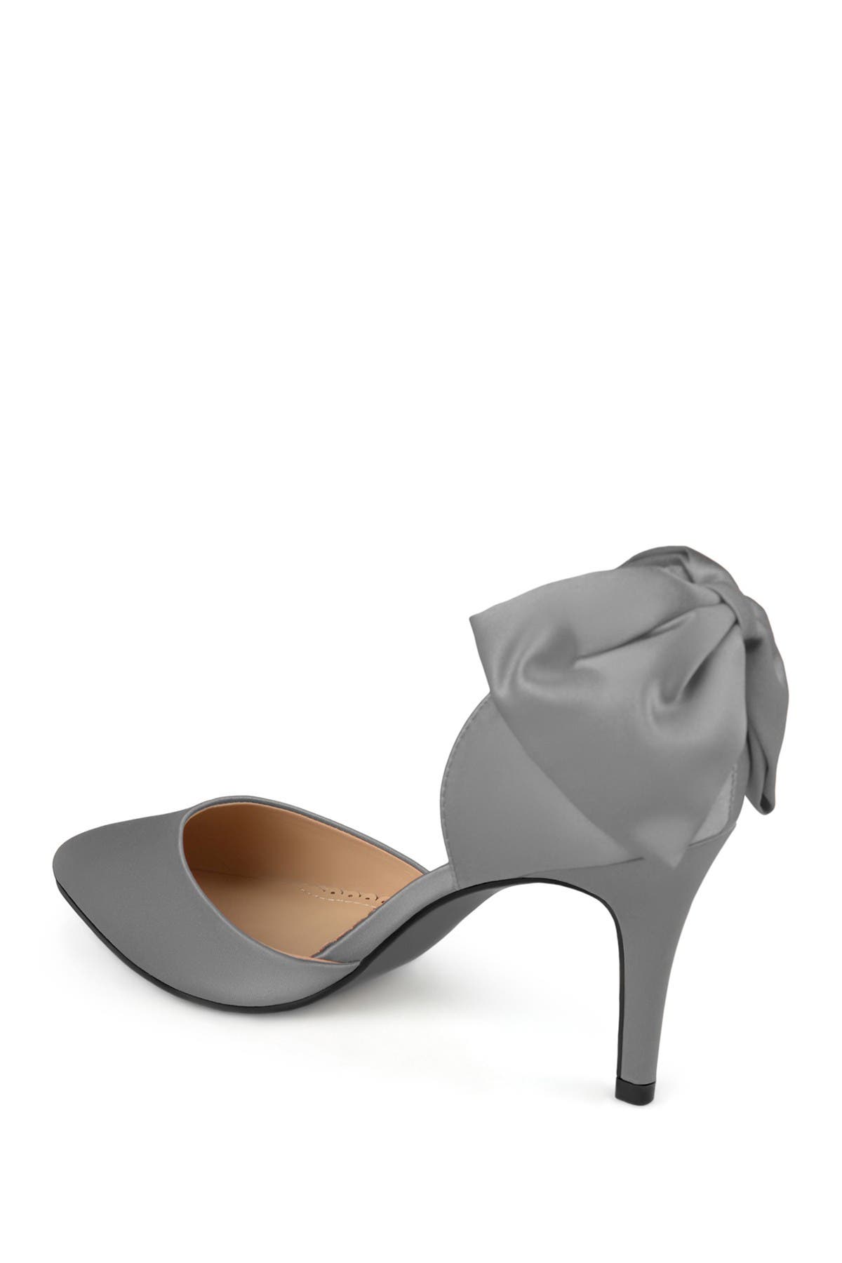 Tanzi d'Orsay Bow Pump, Alternate, color, SILVER
