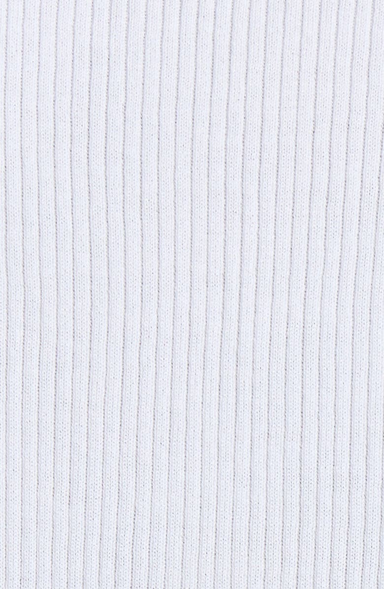 G/FORE Tipped Rib Cotton Blend Polo, Alternate, color, Snow