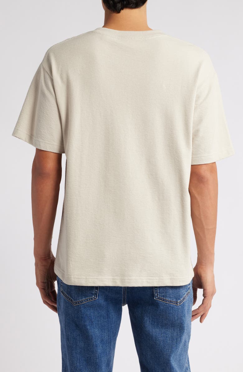 FRAME Boxy Textured T-Shirt, Alternate, color, Off White