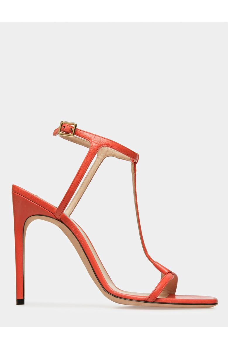 Bally Natalia Leather Sandals, Main, color, Orange