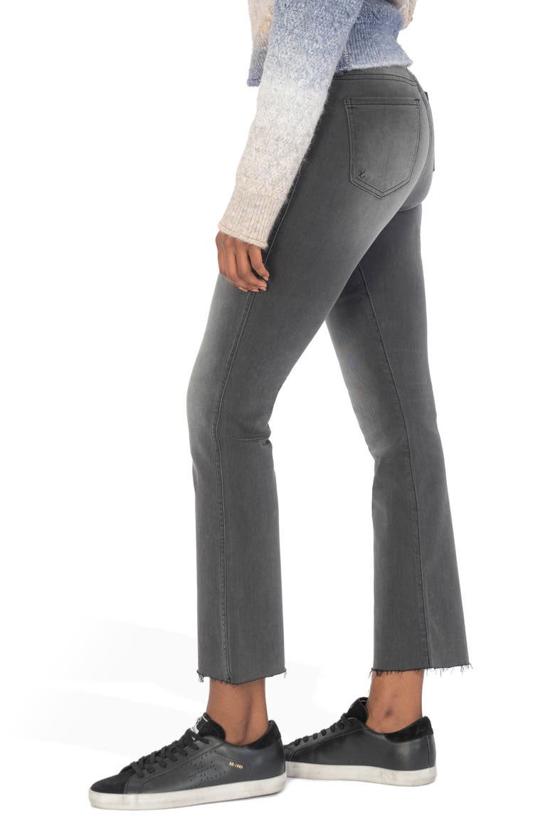 Kelsey Fab Ab High Waist Ankle Straight Leg Jeans, Alternate, color, MISCANTHUS