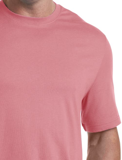 Harbor Bay By Dxl Moisture-wicking Jersey T-shirt In Tea Rose Pink
