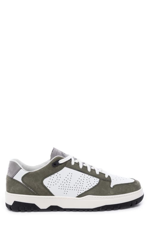 P448 Mason Sneaker In White Grey Green