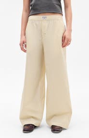 BDG Urban Outfitters Stripe Cotton Straight Leg Pants