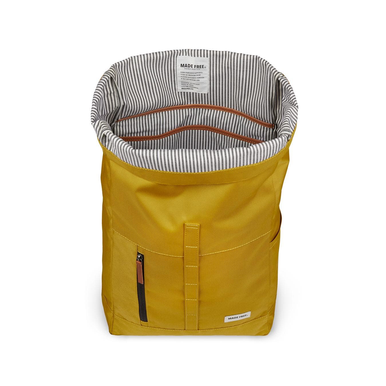 Roll Top Pack Backpack, Alternate, color, Mustard