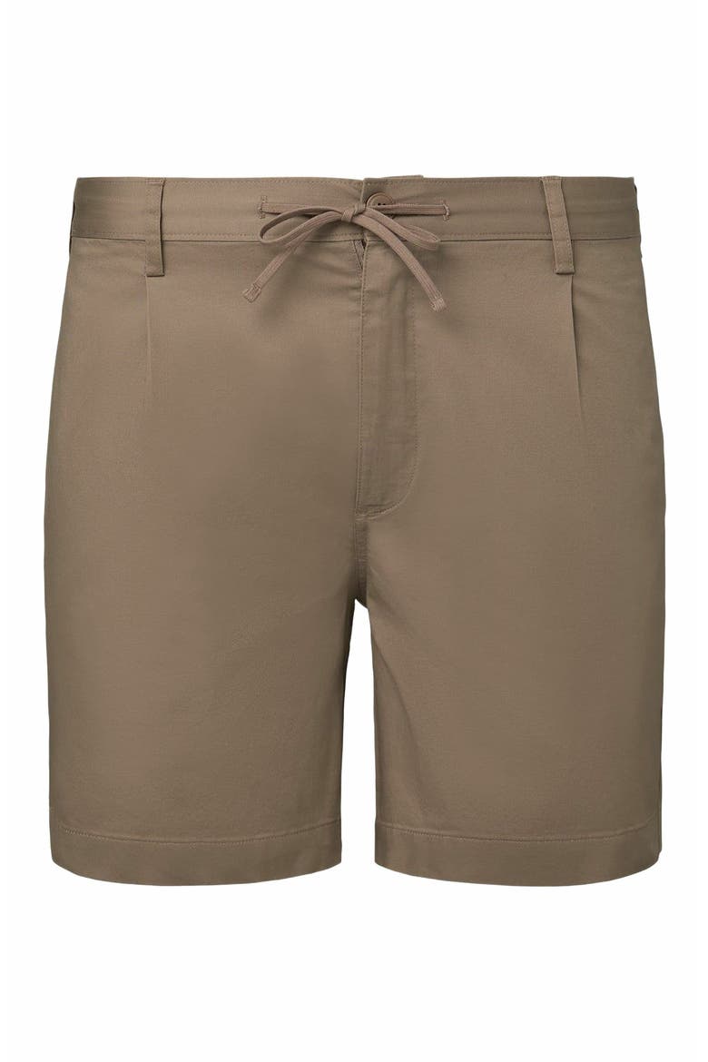 Garment Dye Cotton Drawstring Short, Alternate, color, CINDER
