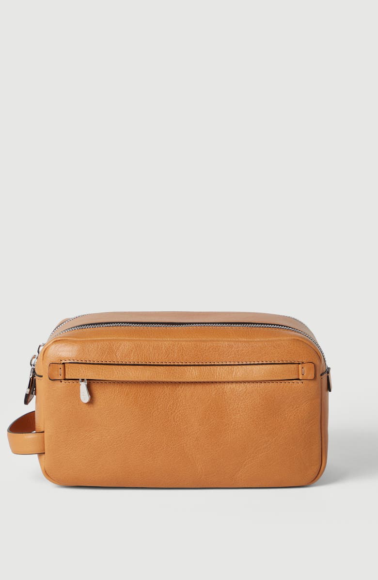 Brunello Cucinelli Alligator mini card case, Alternate, color, Natural