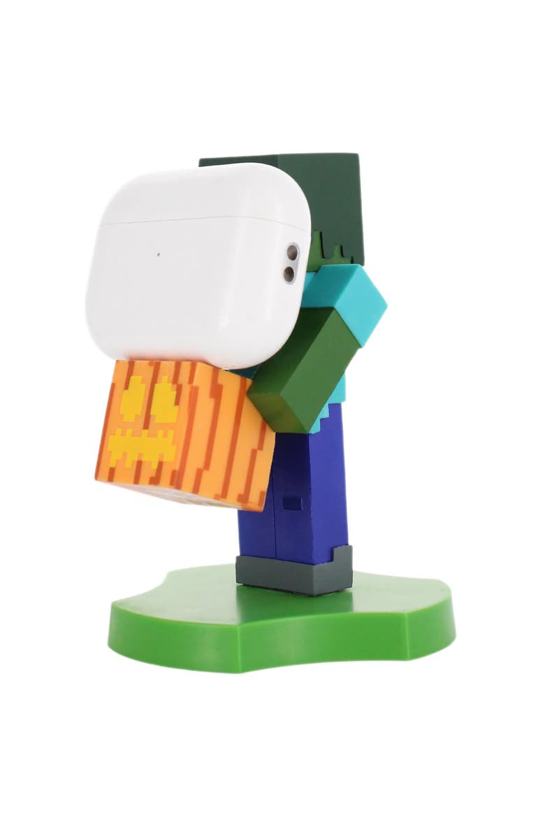 Minecraft 4 Inch Zombie Earbud and Phone Holder, Alternate, color, Multicolored