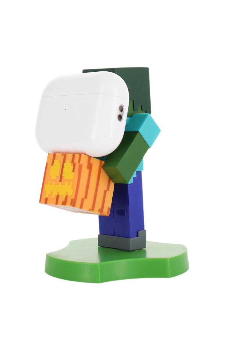 Exquisite Gaming Minecraft 4 Inch Zombie Earbud and Phone Holder, Alternate, color, Multicolored