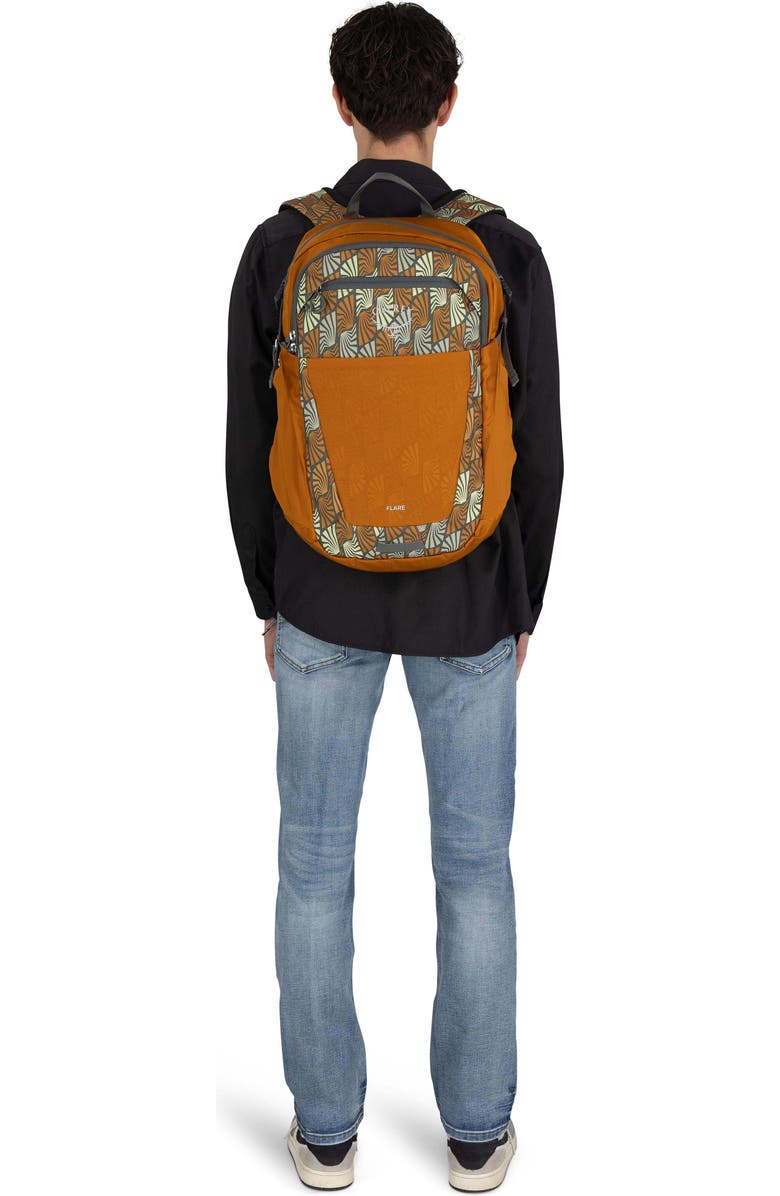 Osprey Flare 27-Liter Backpack, Alternate, color, Kazuma Print Toffee Orange