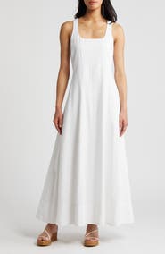 Halogen® Linen Blend Maxi Dress