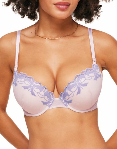 Adore Me Audrina Push Up Plunge Bra in Light Pink at Nordstrom, Size 32Dd