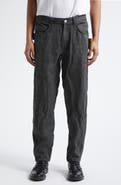 Undercover Asymmetric Seam Crinkled Linen Pants
