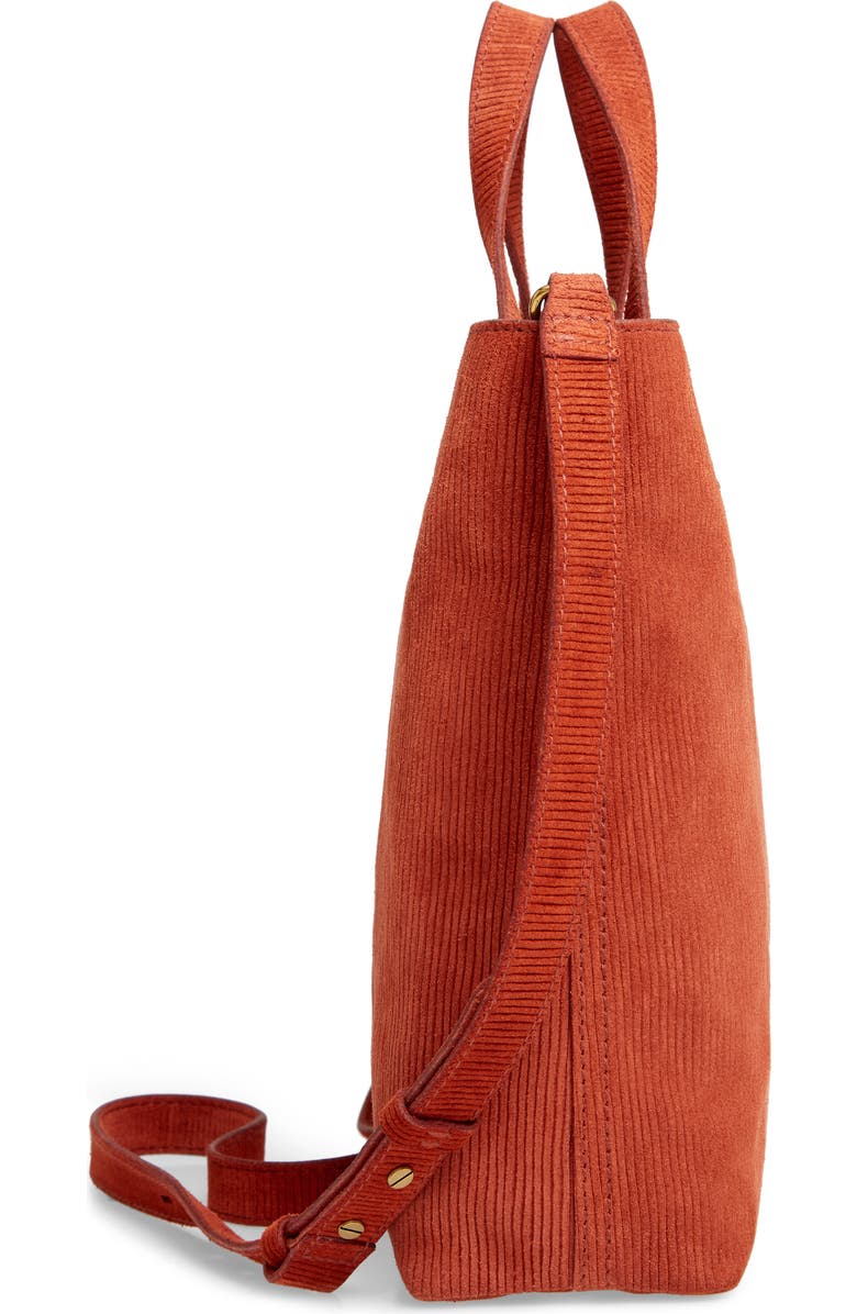 Madewell The Zip-Top Transport Corduroy Suede Crossbody Bag, Alternate, color,