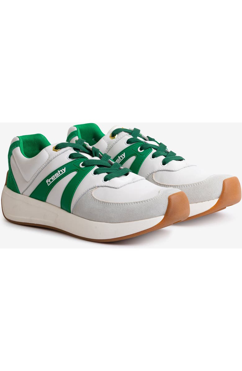 Freshy Supafly Lites Sneaker, Alternate, color, White/Green
