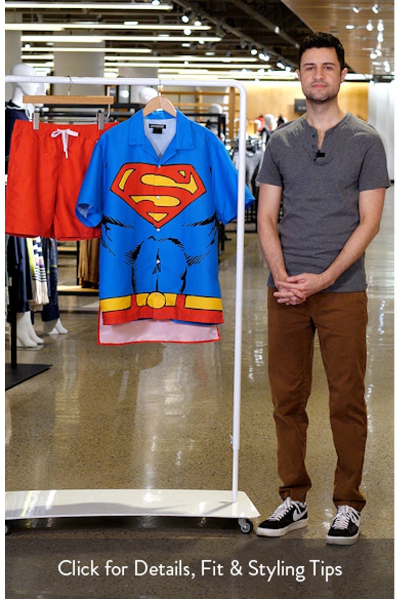 Superman Camp Shirt, Shorts & Removable Cape Set video