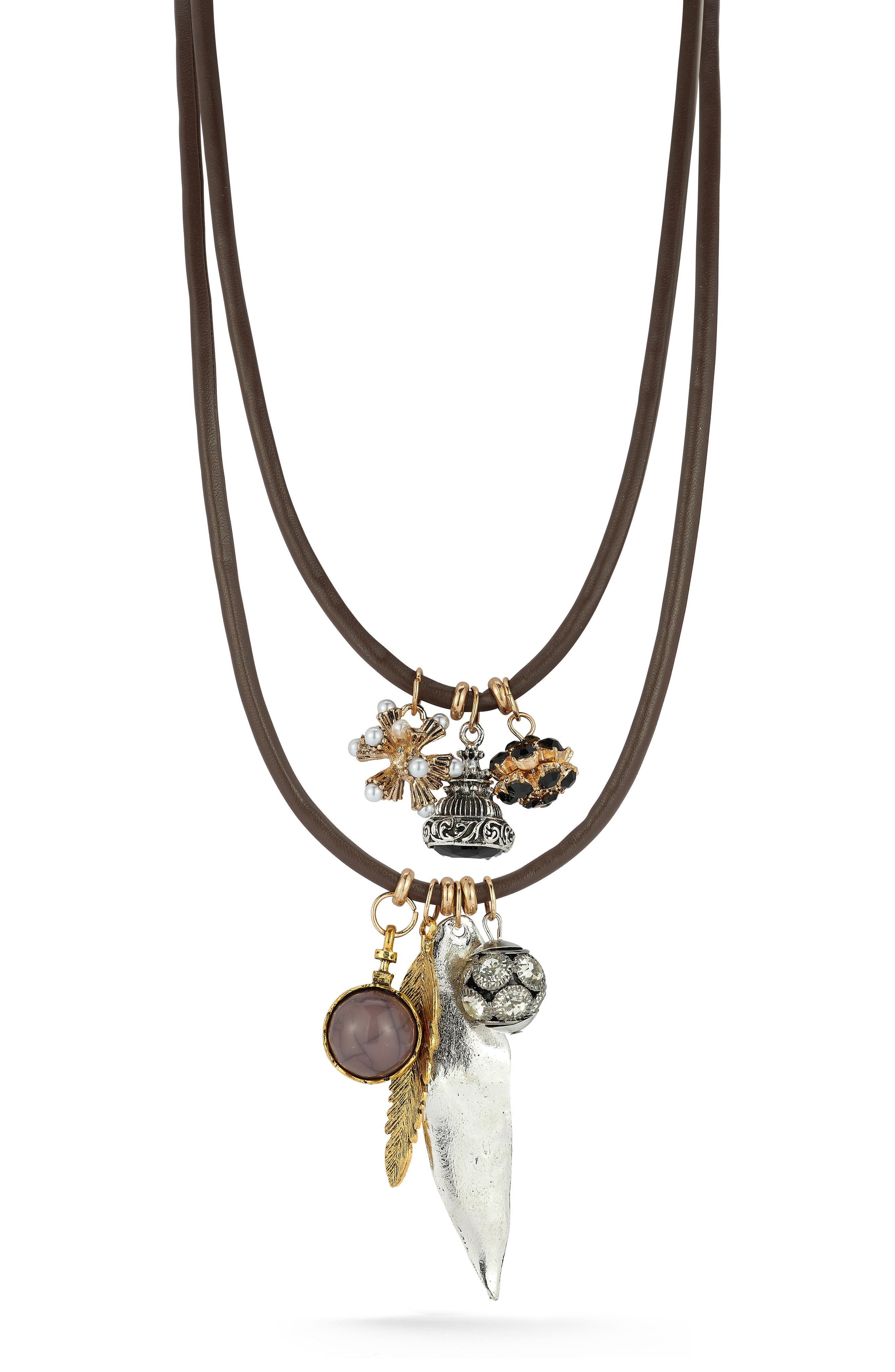Set of 2 Charm Necklaces