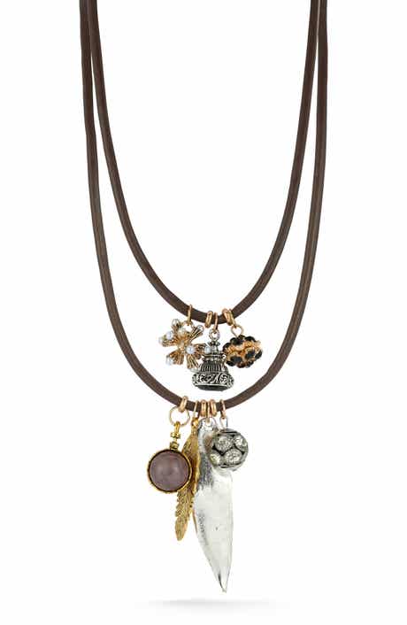 Set of 2 Charm Necklaces