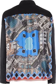 Callas Milano Sirene Milano Print Scarf-back Shirt