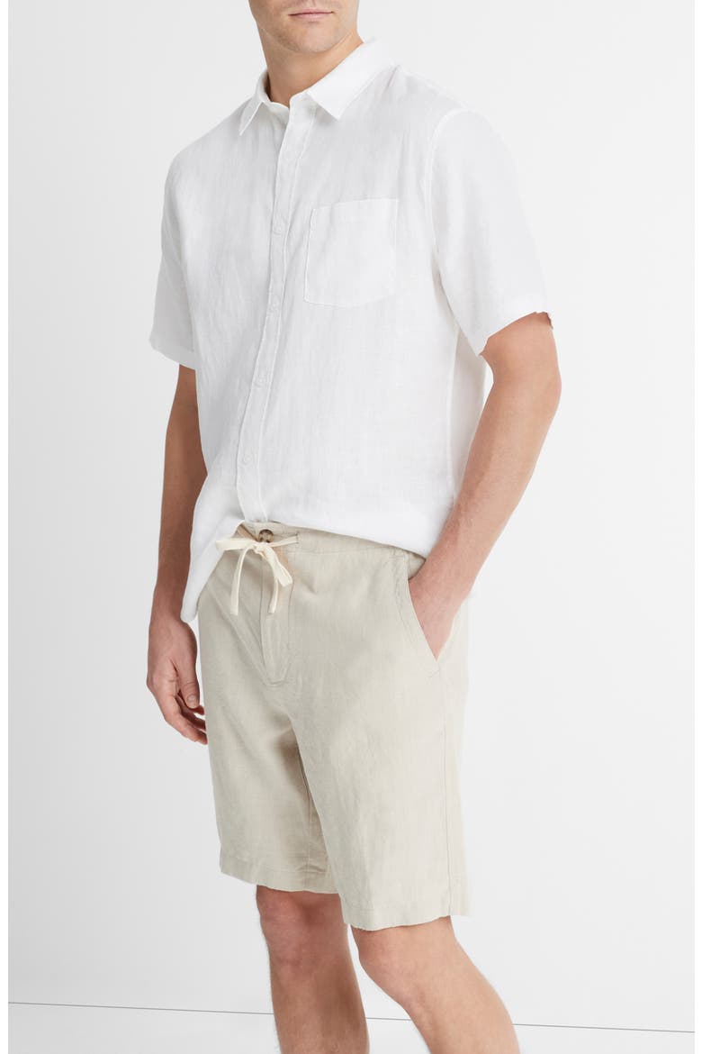Lightweight Hemp Linen Shorts, Alternate, color, PUMICE ROCK