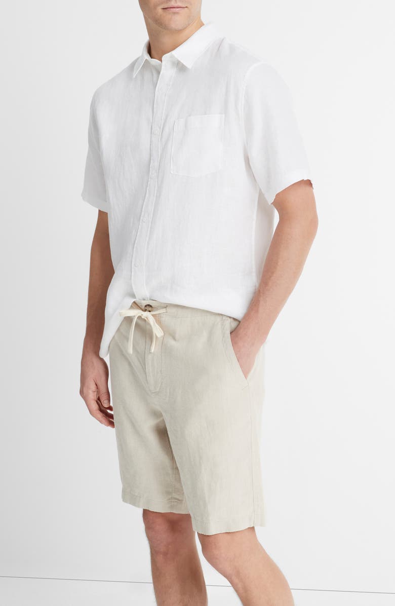 Vince Lightweight Hemp Shorts, Alternate, color, Pumice Rock