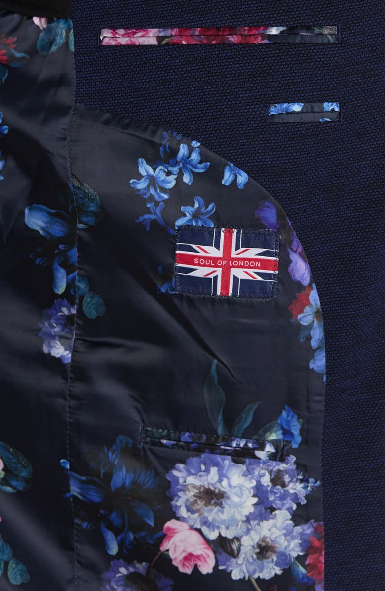 SOUL OF LONDON Solid Knit Blazer, Alternate, color, 