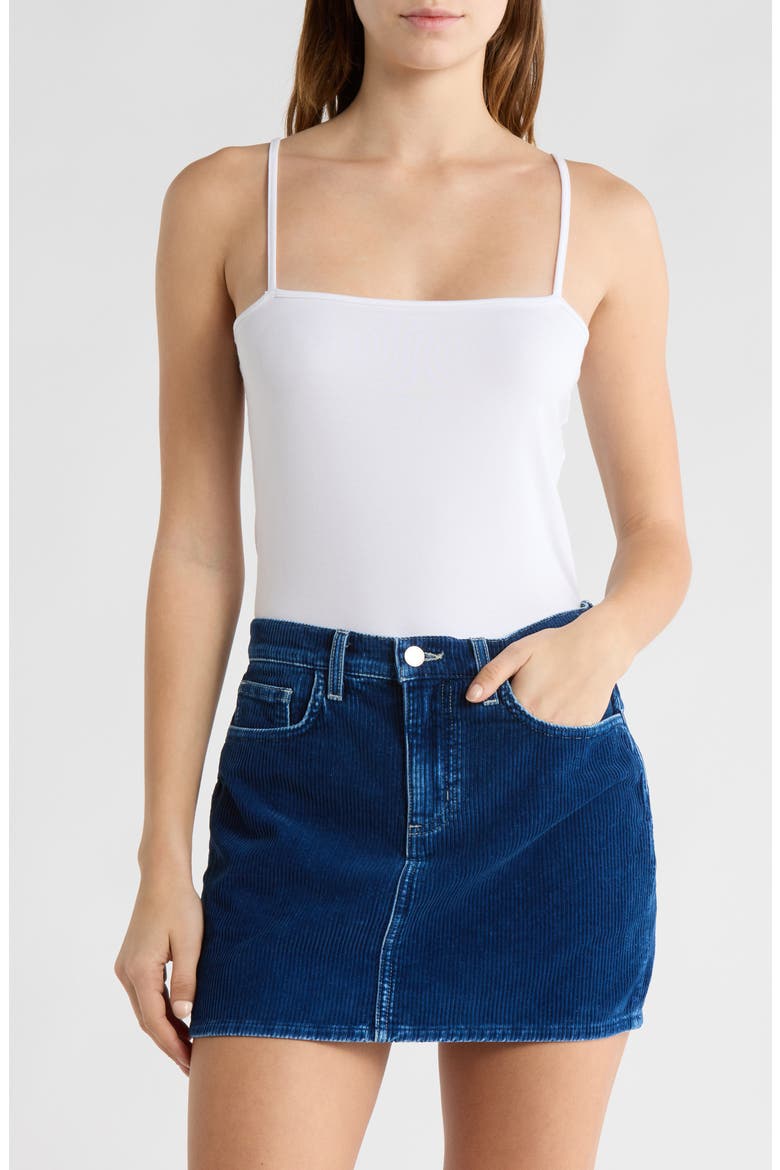 Lavinia Square Neck Camisole, Main, color, WHITE