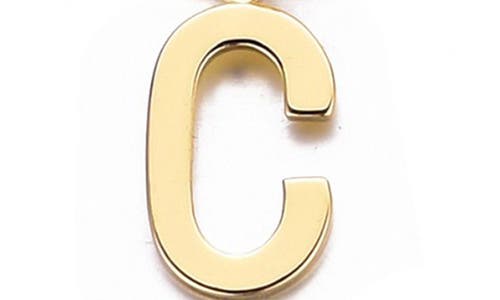 Adornia Initial Charm Tennis Bracelet In Gold