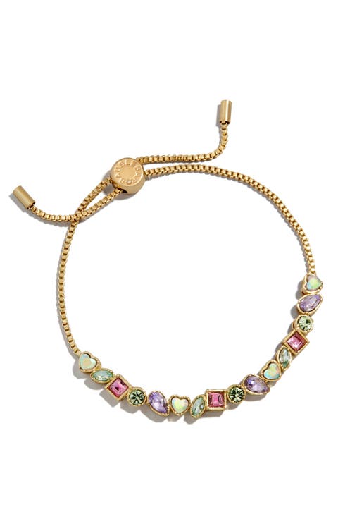 Mix Crystal Slider Bracelet