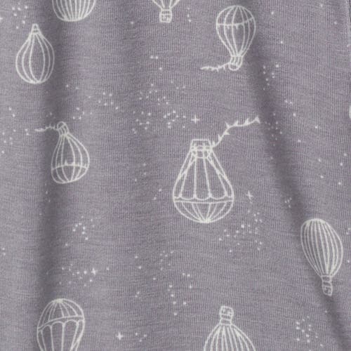 Modern Moments™ By Gerber Hot Air Ballon Footless Coveralls In Silver Hot Air Ballon