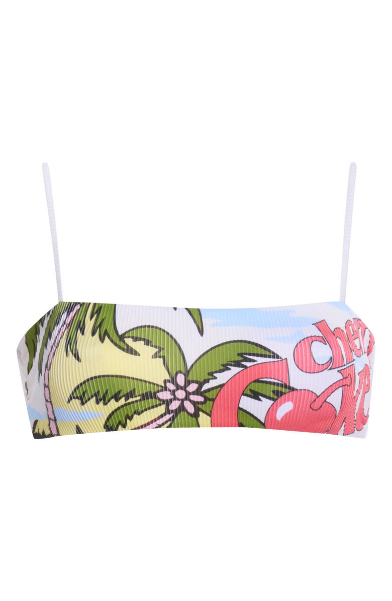 Maaji Vanessa Reversible Bikini Top, Alternate, color, Open White
