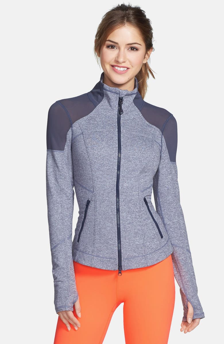 Zella 'Power' Mélange Jacket, Main, color, 