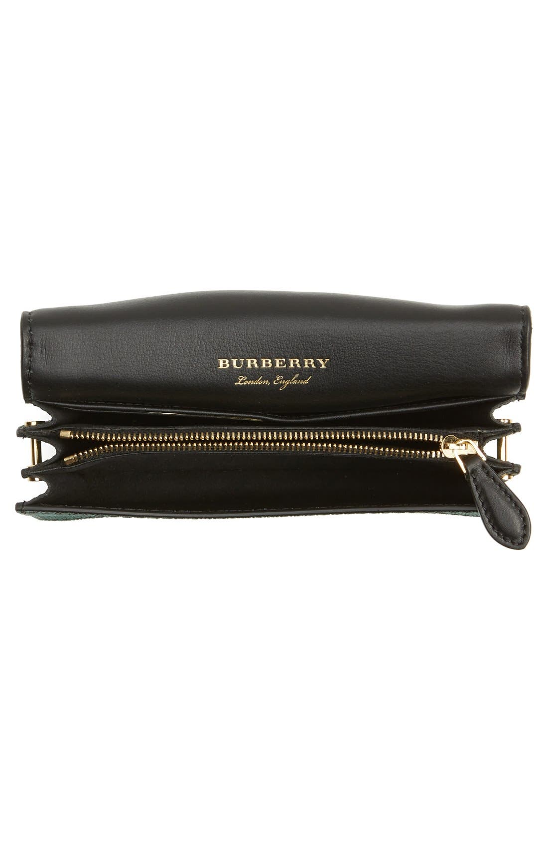 Burberry 'Belt Bag' Mixed Finish Convertible Clutch with Genuine Snakeskin Trim, Alternate, color, 