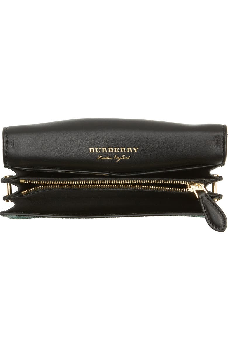 Burberry 'Belt Bag' Mixed Finish Convertible Clutch with Genuine Snakeskin Trim, Alternate, color,