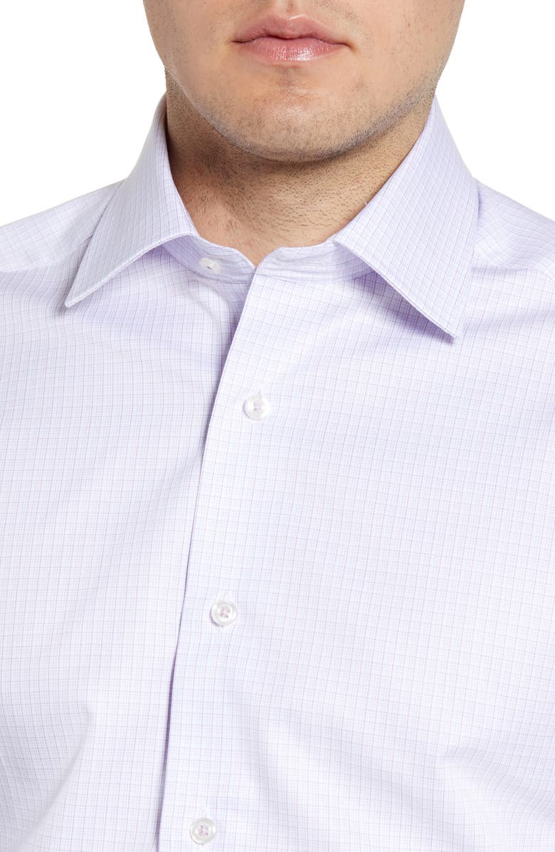 David Donahue Slim Fit Check Dress Shirt, Alternate, color, 