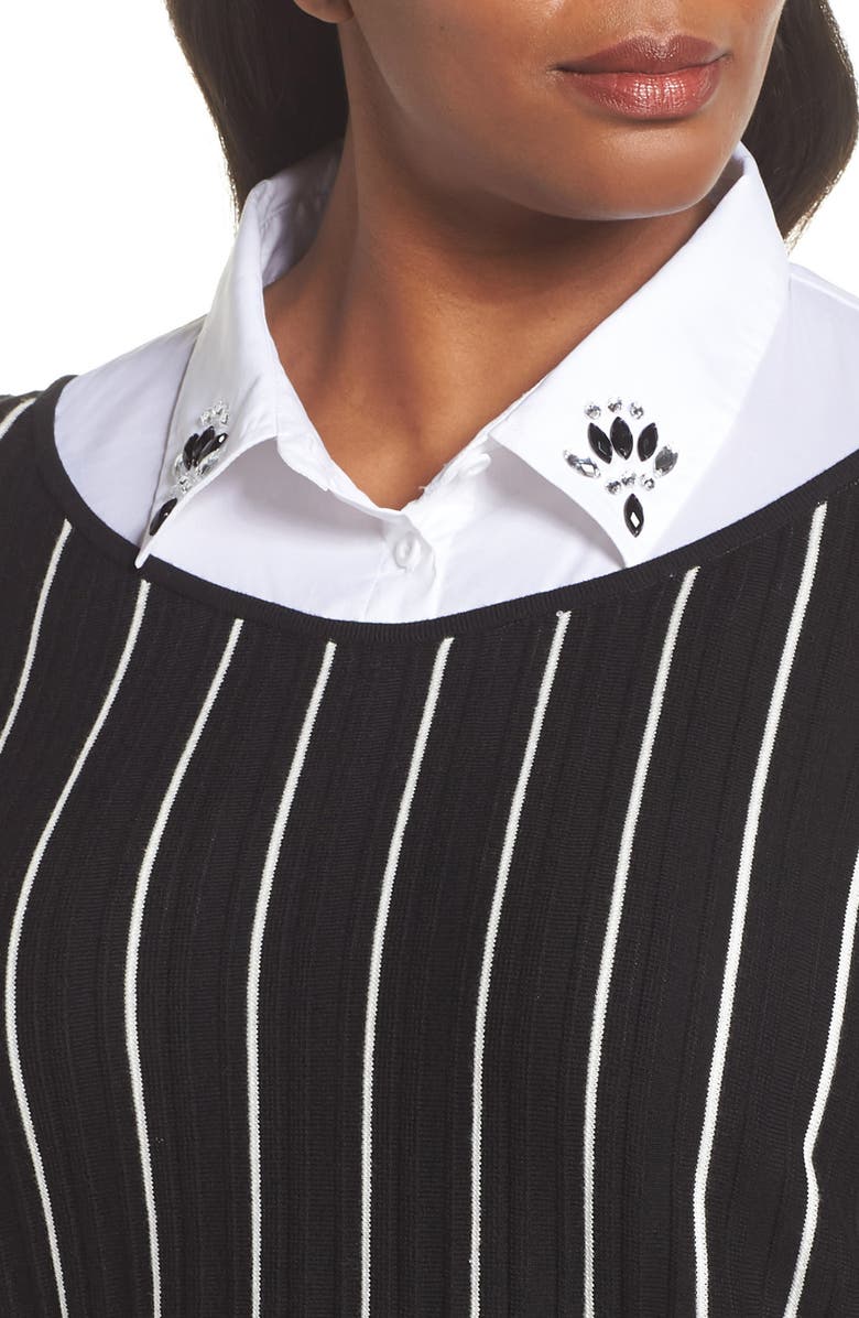 Ming Wang Layered Look Tunic, Alternate, color, 