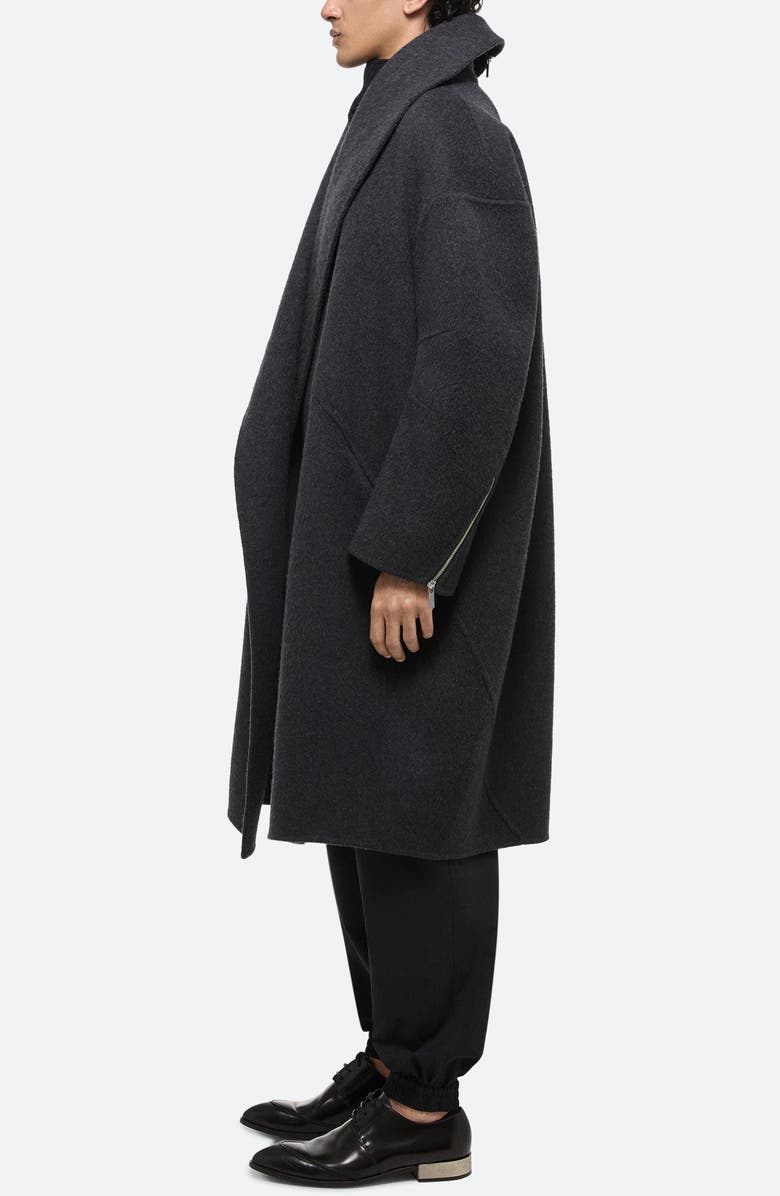 Helmut Lang Apex Oversize Recycled Wool Cocoon Coat, Alternate, color, 