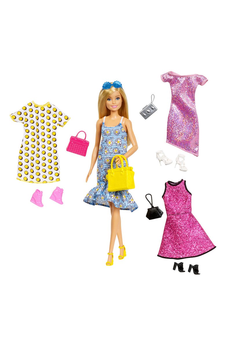 Mattel Barbie<sup>®</sup> Doll with Fashions and Accessories, Main, color, 