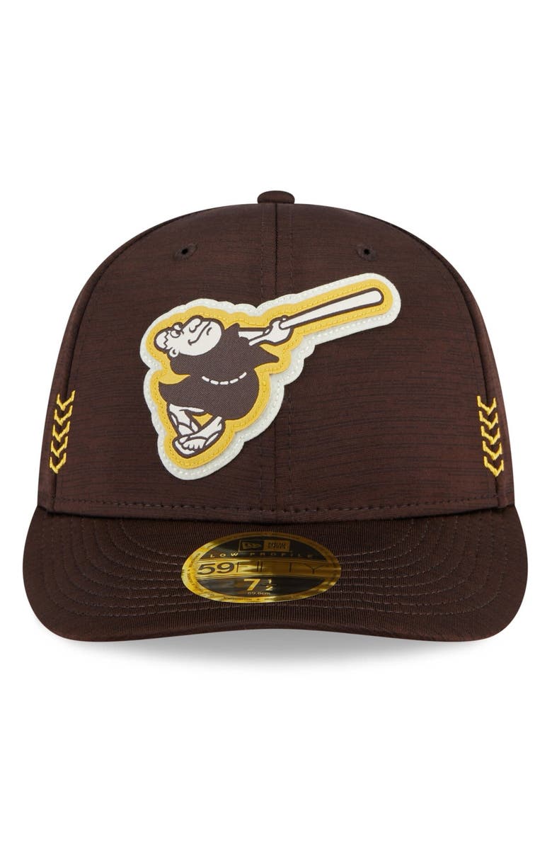 New Era Men's New Era Brown San Diego Padres 2024 Clubhouse Low Profile 59FIFTY Fitted Hat, Alternate, color, Brown