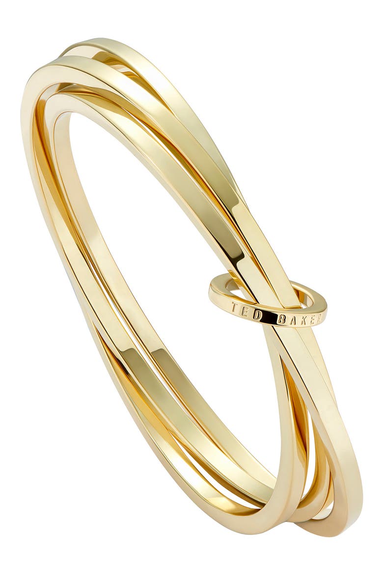 Huulia Bangle, Alternate, color, GOLD TONE