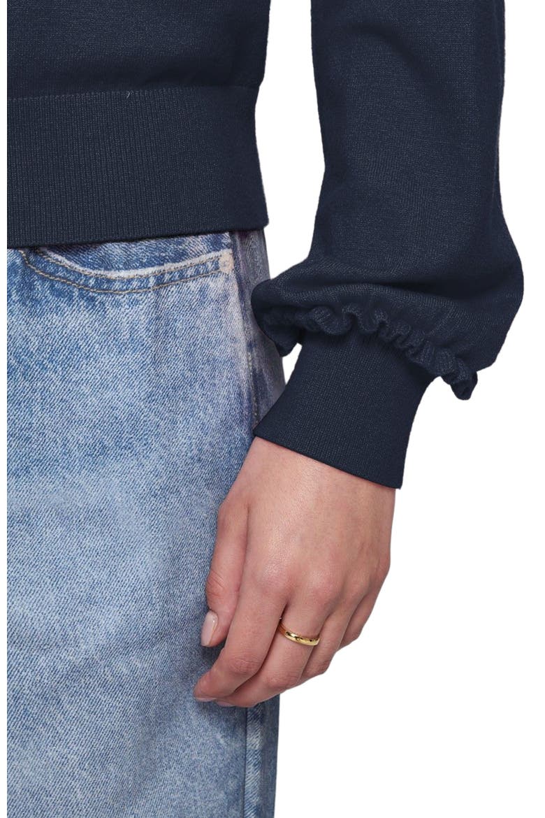 Fine Gauge Light Weight Cardigan Sweater, Alternate, color, Navy