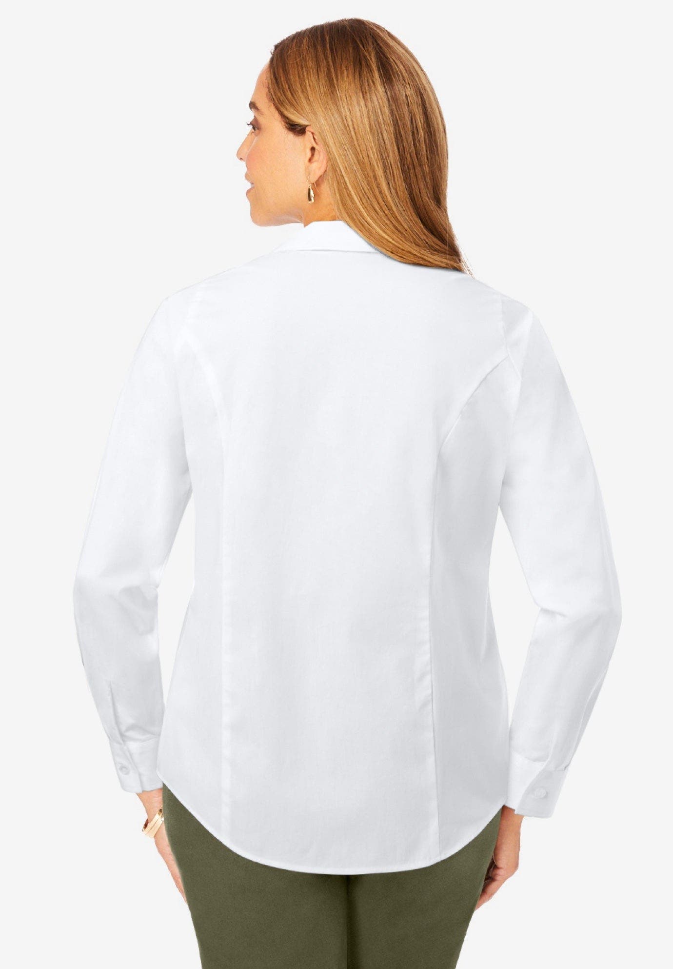 Stretch Poplin Button-Down Shirt - image 4