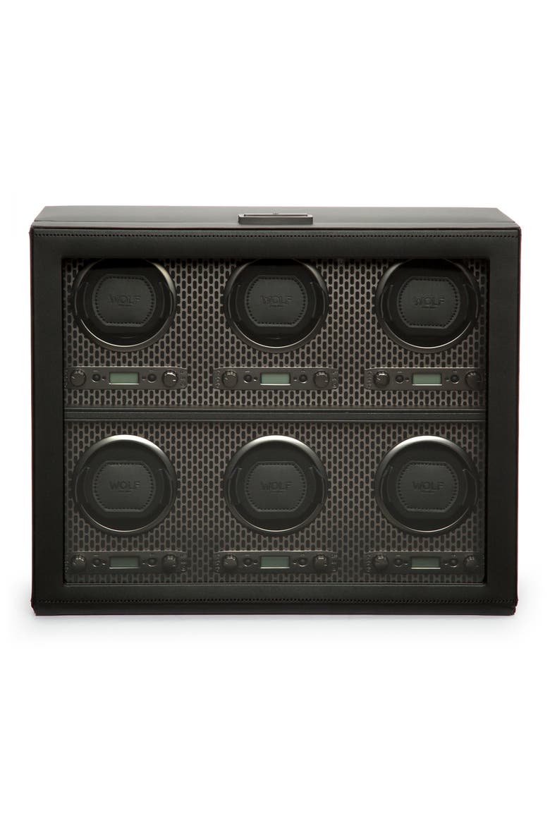 Axis 6 Piece Watch Winder, Alternate, color, POWDER COAT