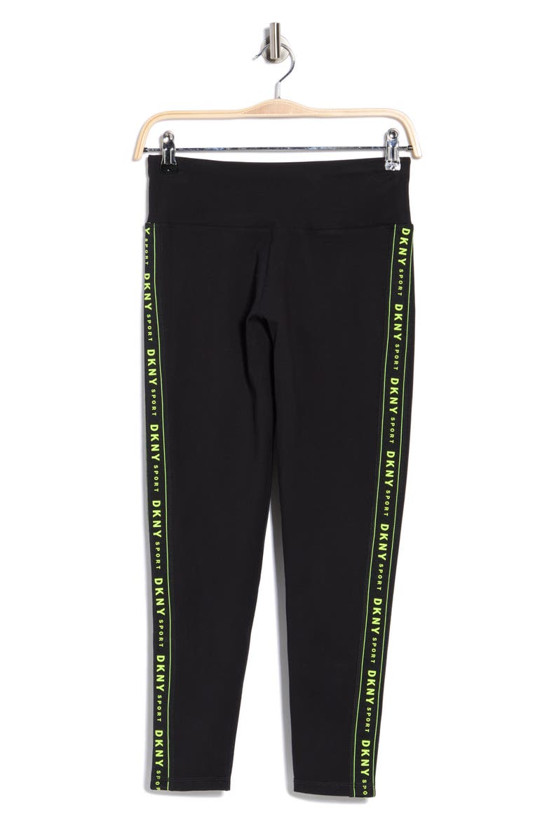 Balance Compression High Waist 7/8 Leggings, Alternate, color, BLACK/ ZEST