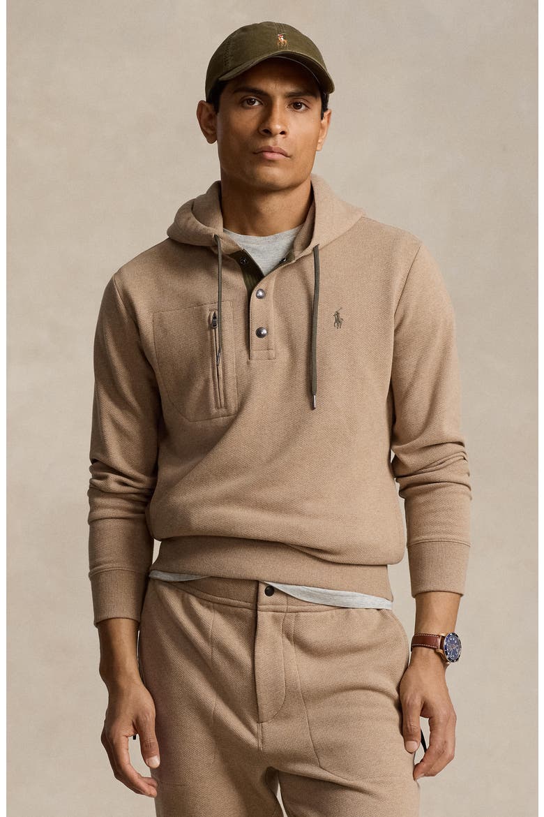 Expedition Terry Henley Hoodie, Alternate, color, WARM BROWN HEATHER