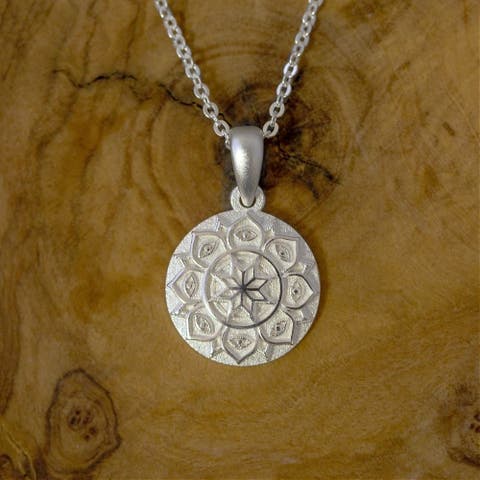 I Am Supported And Protected mandala necklace