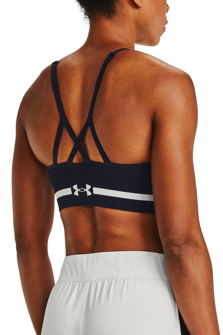 Seamless Low Longline Sports Bra, Alternate, color, 001 BLACK