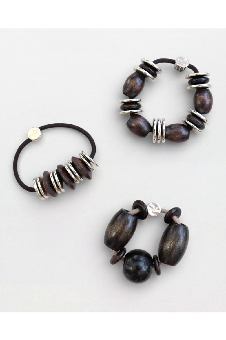 Noche Capsule Bracelet Hairtie, Alternate, color, Obsidian